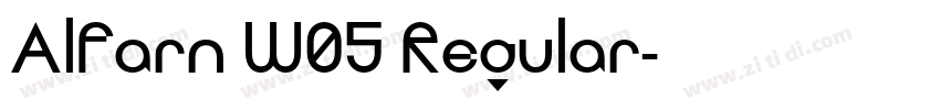 Alfarn W05 Regular字体转换 Alfarn W05 Regular字体转换